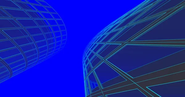 soyut mimari duvar kağıdı tasarımı, dijital konsept arkaplan