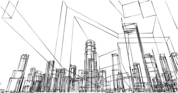 soyut mimari duvar kağıdı tasarımı, dijital konsept arkaplan