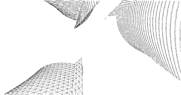 建筑墙纸设计 数字概念背景 — 图库照片