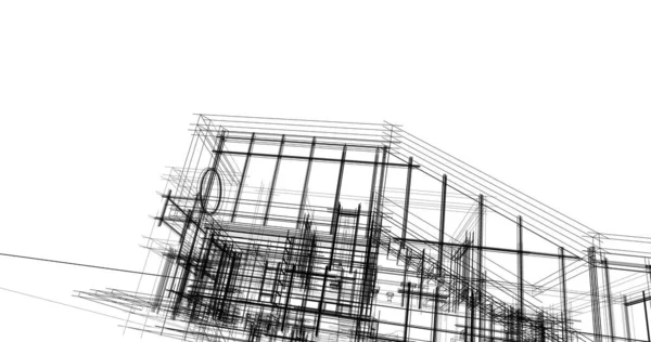 Абстрактный Архитектурный Дизайн Обоев Цифровой Концепт Фон — стоковое фото