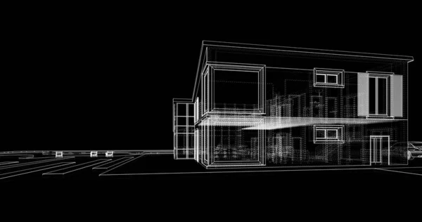 Minimale Geometrische Vormen Architectonische Lijnen — Stockfoto