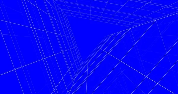 Mimari sanat konseptinde soyut çizgiler, minimum geometrik şekiller. 