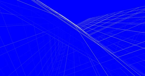 Mimari sanat konseptinde soyut çizgiler, minimum geometrik şekiller. 