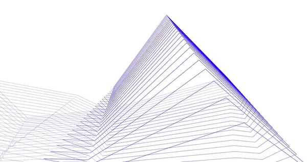 Абстрактный Архитектурный Дизайн Обоев Цифровой Концепт Фон — стоковое фото