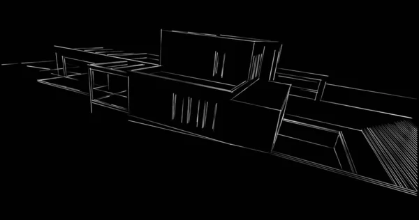 Abstrakcyjny Projekt Tapety Architektonicznej Cyfrowe Tło Koncepcyjne — Zdjęcie stockowe