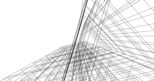 Абстрактный Архитектурный Дизайн Обоев Цифровой Концепт Фон — стоковое фото
