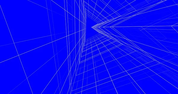 Mimari sanat konseptinde soyut çizgiler, minimum geometrik şekiller. 