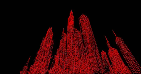 Mimari sanat konseptinde soyut çizgiler, minimum geometrik şekiller. 