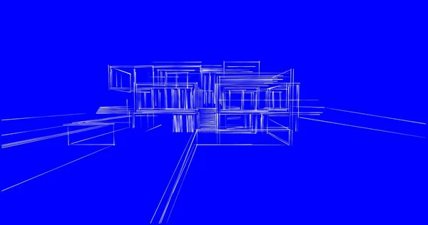 Abstrakcyjny Projekt Tapety Architektonicznej Cyfrowe Tło Koncepcyjne — Zdjęcie stockowe