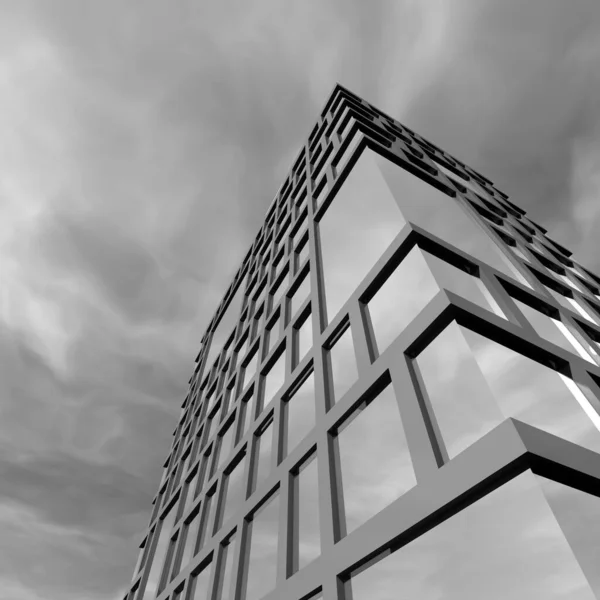 Progettazione Edifici Architettonici Geometrici — Foto Stock