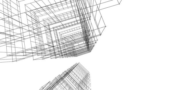 Αφηρημένη Αρχιτεκτονική Ταπετσαρία Σχεδιασμό Ψηφιακή Έννοια Φόντο — Φωτογραφία Αρχείου