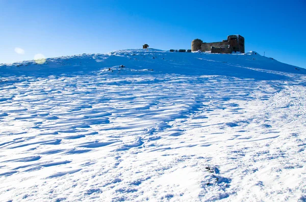 Paisaje Invernal Montañas Nevadas Árboles — Foto de Stock