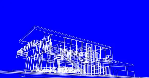 Disegno Astratto Carta Parati Architettonica Sfondo Concetto Digitale — Foto Stock