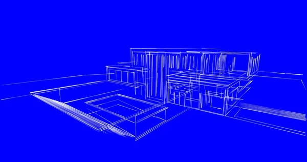 Abstrakcyjny Projekt Tapety Architektonicznej Cyfrowe Tło Koncepcyjne — Zdjęcie stockowe