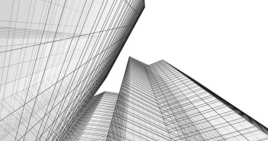 soyut mimari duvar kağıdı tasarımı, dijital konsept arkaplan