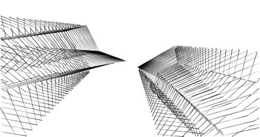 soyut mimari duvar kağıdı tasarımı, dijital konsept arkaplan