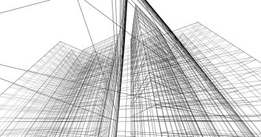 soyut mimari duvar kağıdı tasarımı, dijital konsept arkaplan