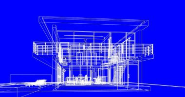 soyut mimari duvar kağıdı tasarımı, dijital konsept arkaplan