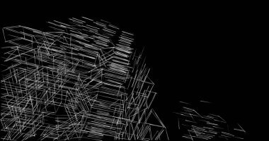 soyut mimari duvar kağıdı tasarımı, dijital konsept arkaplan