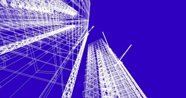 soyut mimari duvar kağıdı tasarımı, dijital konsept arkaplan