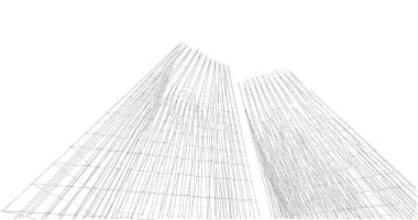 soyut mimari duvar kağıdı tasarımı, dijital konsept arkaplan