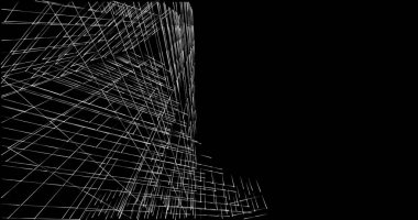 soyut mimari duvar kağıdı tasarımı, dijital konsept arkaplan