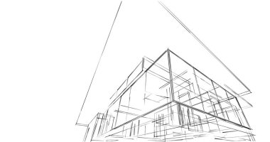 minimal geometrik şekiller, mimari çizgiler