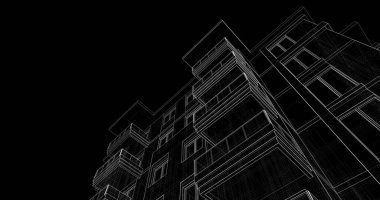 soyut mimari duvar kağıdı tasarımı, dijital konsept arkaplan