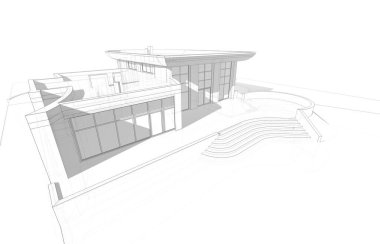 soyut mimari duvar kağıdı tasarımı, dijital konsept arkaplan