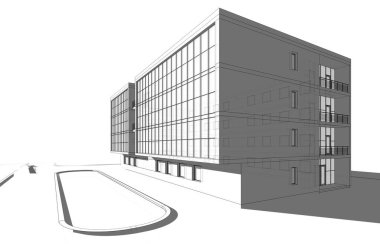 minimal geometrik şekiller, mimari çizgiler