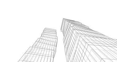 soyut mimari duvar kağıdı tasarımı, dijital konsept arkaplan