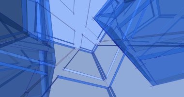 minimal geometrik şekiller, mimari çizgiler