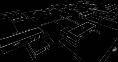 soyut mimari duvar kağıdı tasarımı, dijital konsept arkaplan