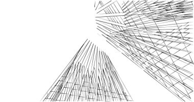 soyut mimari duvar kağıdı tasarımı, dijital konsept arkaplan