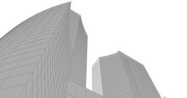 soyut mimari duvar kağıdı tasarımı, dijital konsept arkaplan