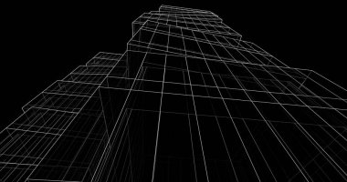 soyut mimari duvar kağıdı tasarımı, dijital konsept arkaplan