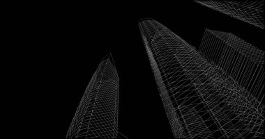 soyut mimari duvar kağıdı tasarımı, dijital konsept arkaplan