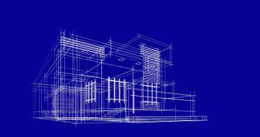 soyut mimari duvar kağıdı tasarımı, dijital konsept arkaplan