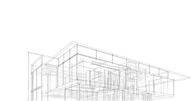 soyut mimari duvar kağıdı tasarımı, dijital konsept arkaplan