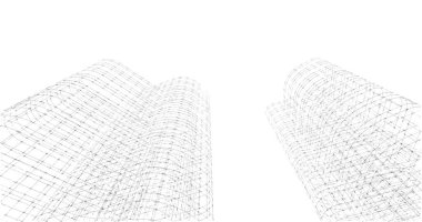 soyut mimari duvar kağıdı tasarımı, dijital konsept arkaplan