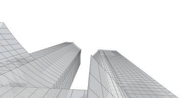 soyut mimari duvar kağıdı tasarımı, dijital konsept arkaplan