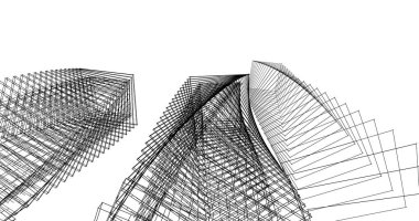 soyut mimari duvar kağıdı tasarımı, dijital konsept arkaplan