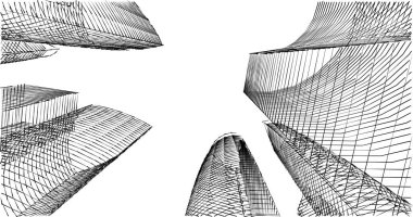 soyut mimari duvar kağıdı tasarımı, dijital konsept arkaplan