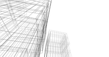 soyut mimari duvar kağıdı tasarımı, dijital konsept arkaplan