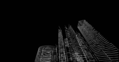 soyut mimari duvar kağıdı tasarımı, dijital konsept arkaplan