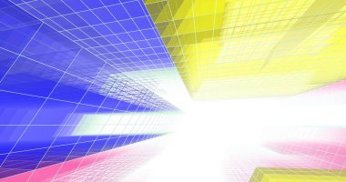 soyut mimari duvar kağıdı tasarımı, dijital konsept arkaplan