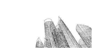 soyut mimari duvar kağıdı tasarımı, dijital konsept arkaplan