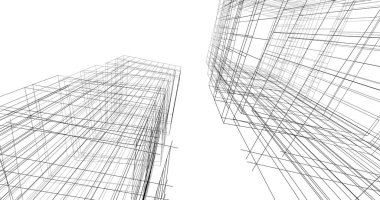 soyut mimari duvar kağıdı tasarımı, dijital konsept arkaplan
