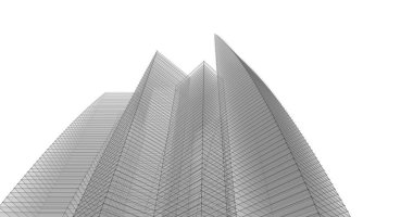 soyut mimari duvar kağıdı tasarımı, dijital konsept arkaplan