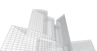 soyut mimari duvar kağıdı tasarımı, dijital konsept arkaplan